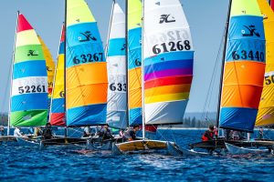 N Hobie 14 Fleet Ready To Start Jordan Roberts | Down Under Sail Dsc01100