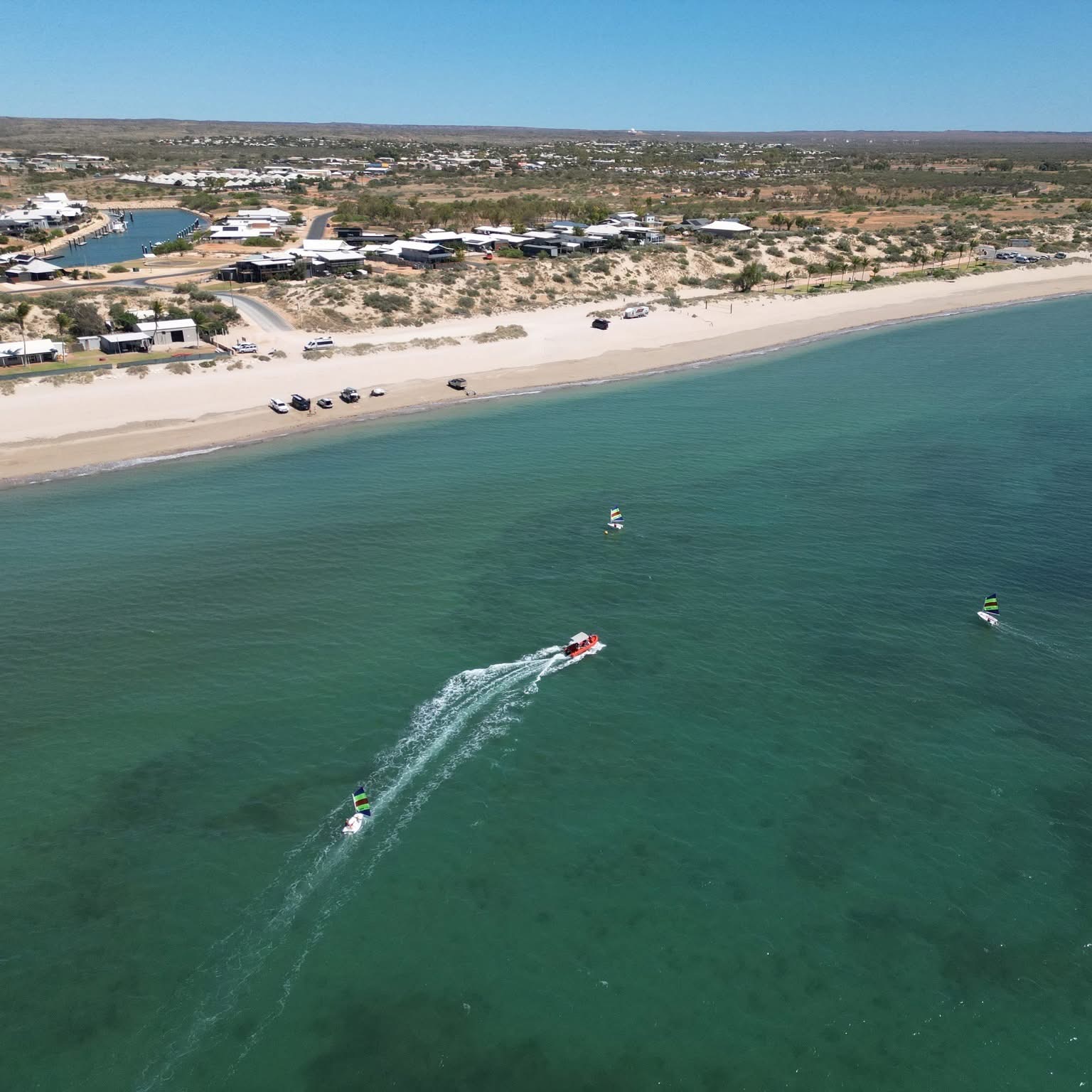 Aerial View Of The Club And Town Beach Eyc